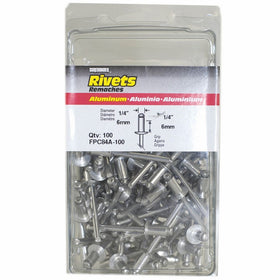 Surebonder FPC84A-100 1/4-inch Aluminum Short Rivets (100 per box)