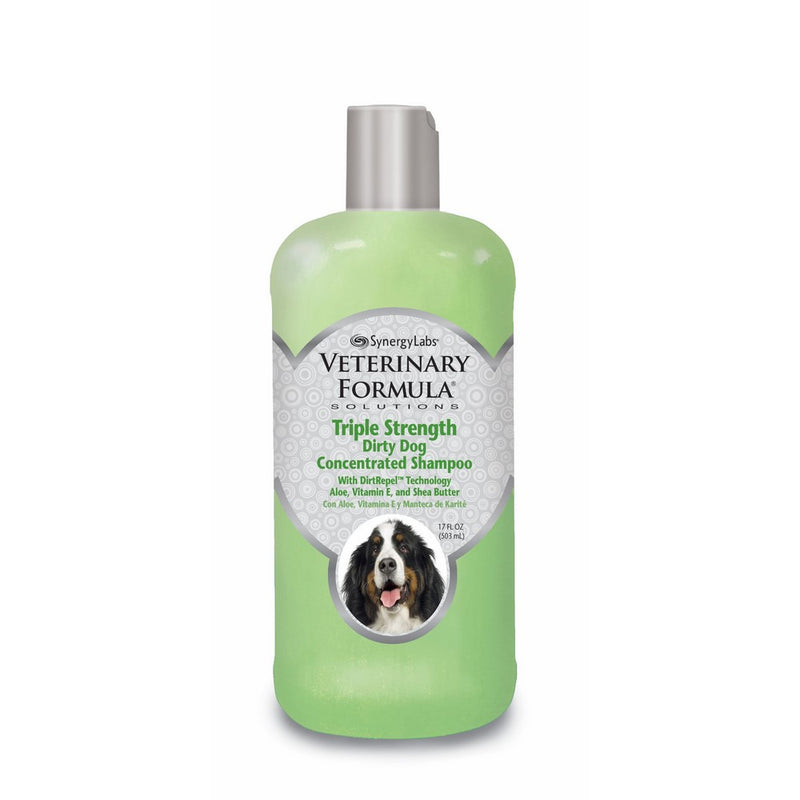 SynergyLabs Veterinary Formula Solutions Triple Strength Dirty Dog Concentrated Shampoo, 17 fl. oz.