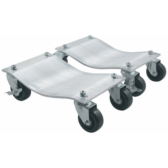Allstar Performance ALL10135 5000 lbs Aluminum Deluxe Caster Wheel Dolly, (Pack of 2)