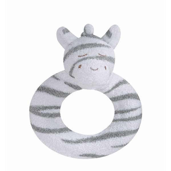 Angel Dear Ring Rattle, Grey Zebra