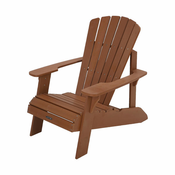 Lifetime Faux Wood Adirondack Chair, Light Brown - 60064