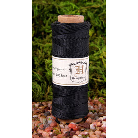 Hemp Cord Spool 10# 205 Feet/Pkg-Black