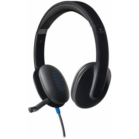 Logitech High-performance USB Headset H540 for Windows and Mac, Skype Certified