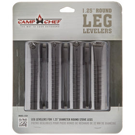 Camp Chef Leg Levelers Fits Most Stoves and Camp Tables, (4-Pack), Black