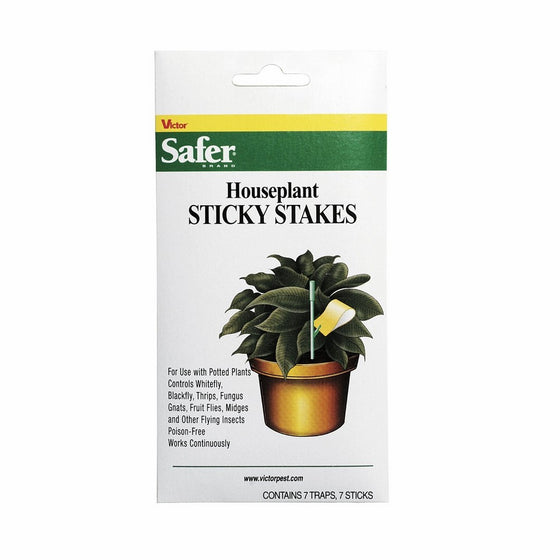 Safer Brand 5025 Houseplant Sticky Stakes Insect Trap, 14Traps - (2 Pack)