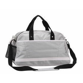 Bellino Retro Duffle Duffel Bag, Silver, One Size