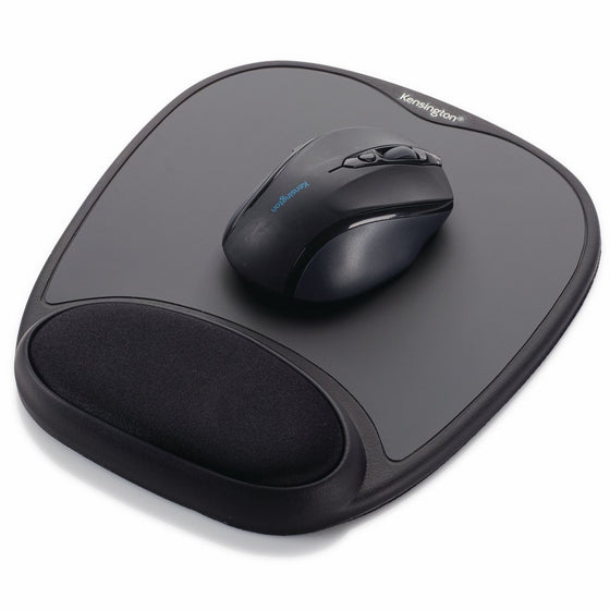 Kensington Comfort Gel Mouse Pad with Wrist Rest - Black (K62386AM)