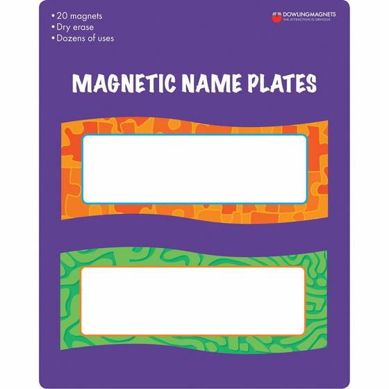 Dowling Magnets DO-735205 Magnetic Name Plates, 0.19" Height, 8.75" Wide, 7" Length (20 per Package)
