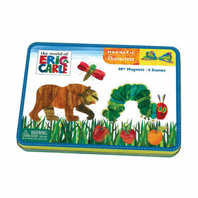 Mudpuppy Friends of The Very Hungry Caterpillar Magnetic Characters from The World of Eric Carle in Hinged Tin – Ages 3