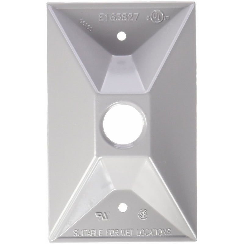 Hubbell-Bell Weatherproof Lampholder Cover Gray