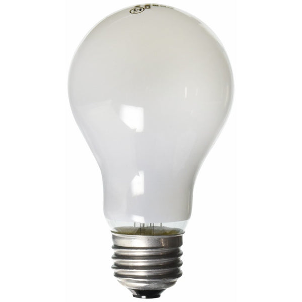 Westinghouse 0410000, 25 Watt, 130 Volt Frost Incand A19 Light Bulb, 5000 Hour 205 Lumen, 4-Pack