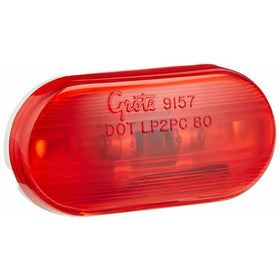 Grote 45262 Two-Bulb Oval Pigtail-Type Clearance Marker Light (Optic Lens)