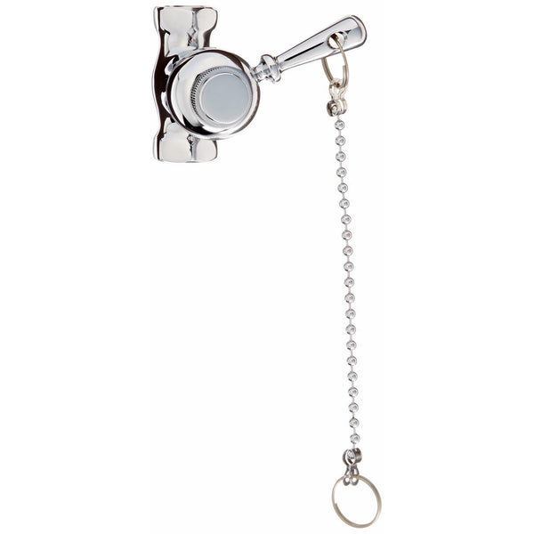 Self-Closing Heavy Duty Shower Valve with Pull Chain, Chrome