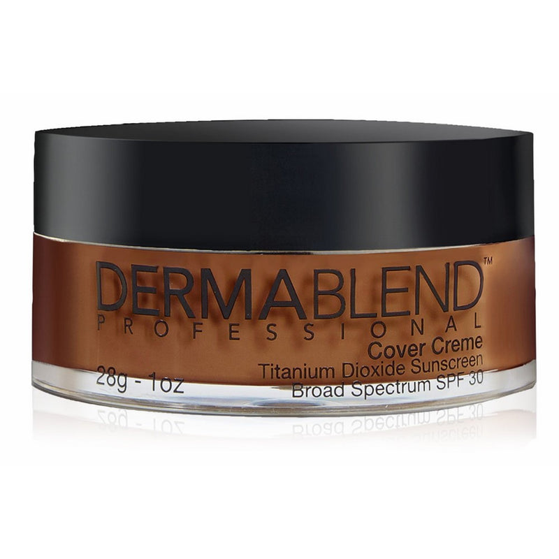 Dermablend Cover Creme Full Coverage Foundation Makeup with SPF 30, 80W Chocolate Brown, 1 Oz.