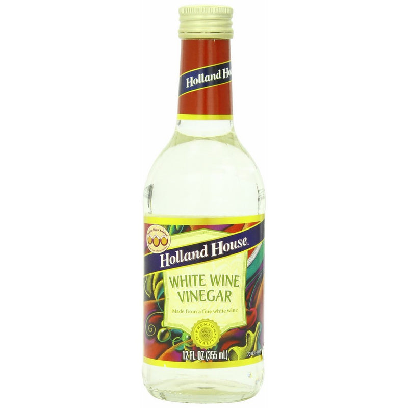 Holland House Vinegar, White Wine, 12 Ounce (Pack of 6)