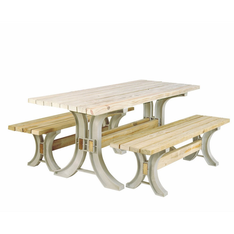 Hopkins 90182ONLMI 2x4basics Picnic Table Kit, Sand (Frames Only)