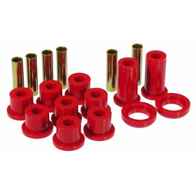 Prothane 7-1016 Red Rear Spring Eye and Shackle Bushing Kit