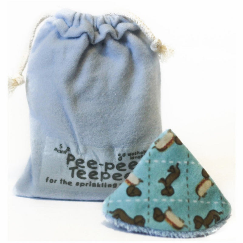 Pee-pee Teepee Weiner Dog Blue - Laundry Bag