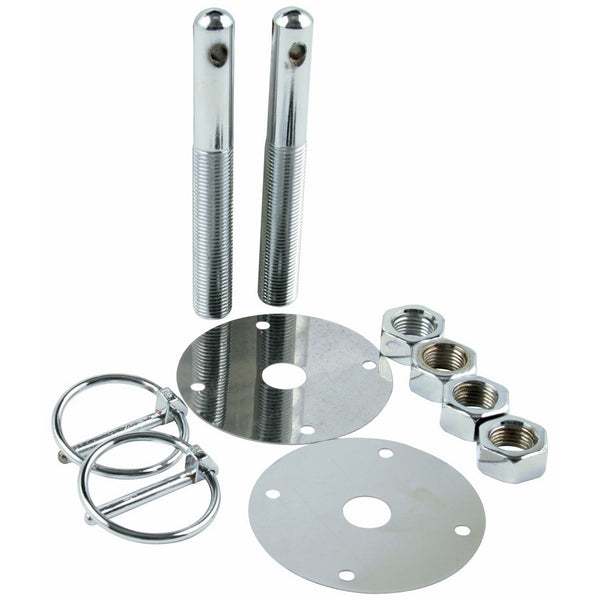 Allstar Performance ALL18512 Steel Hood Pin Kit with 3/16" Flip-Over Clip