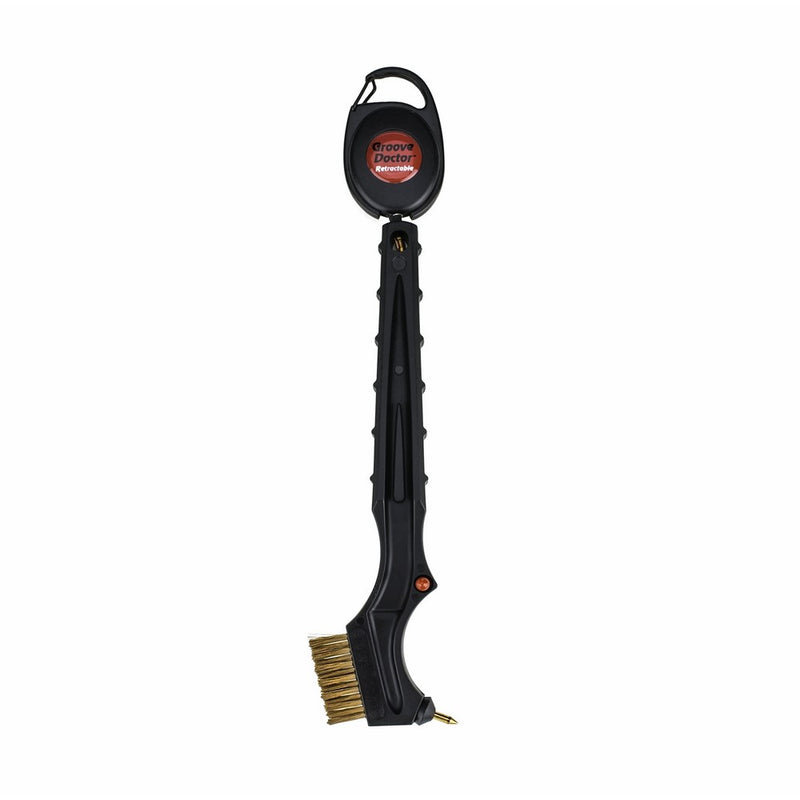 Groove Doctor - Retractable Brush and Groove Cleaner for Golf Clubs and Cleats