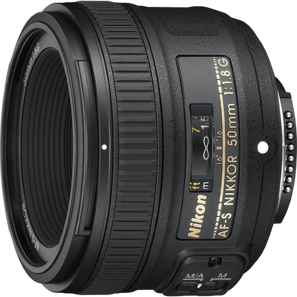 Nikon AF-S FX NIKKOR 50mm f/1.8G Lens with Auto Focus for Nikon DSLR Cameras