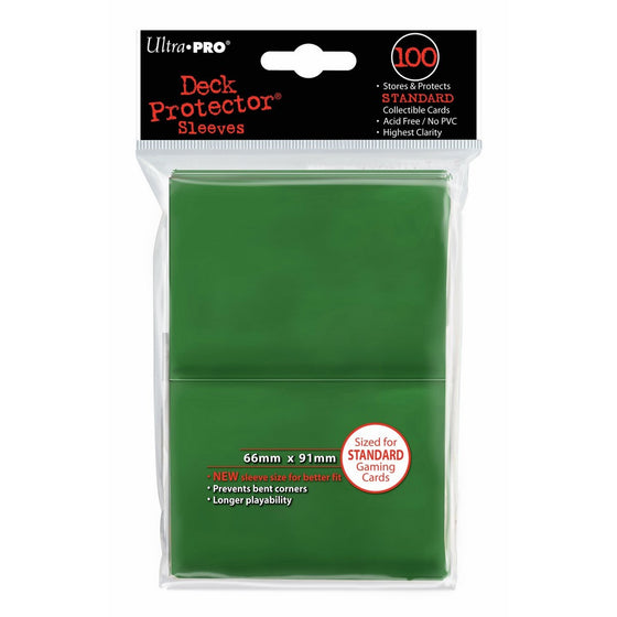 Ultra-Pro Sleeves: New Standard Green Deck Protectors (100)