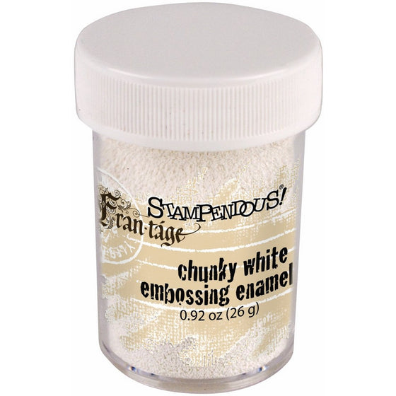 Stampendous Frantage Deep Impression Embossing Enamel .92oz-Chunky White