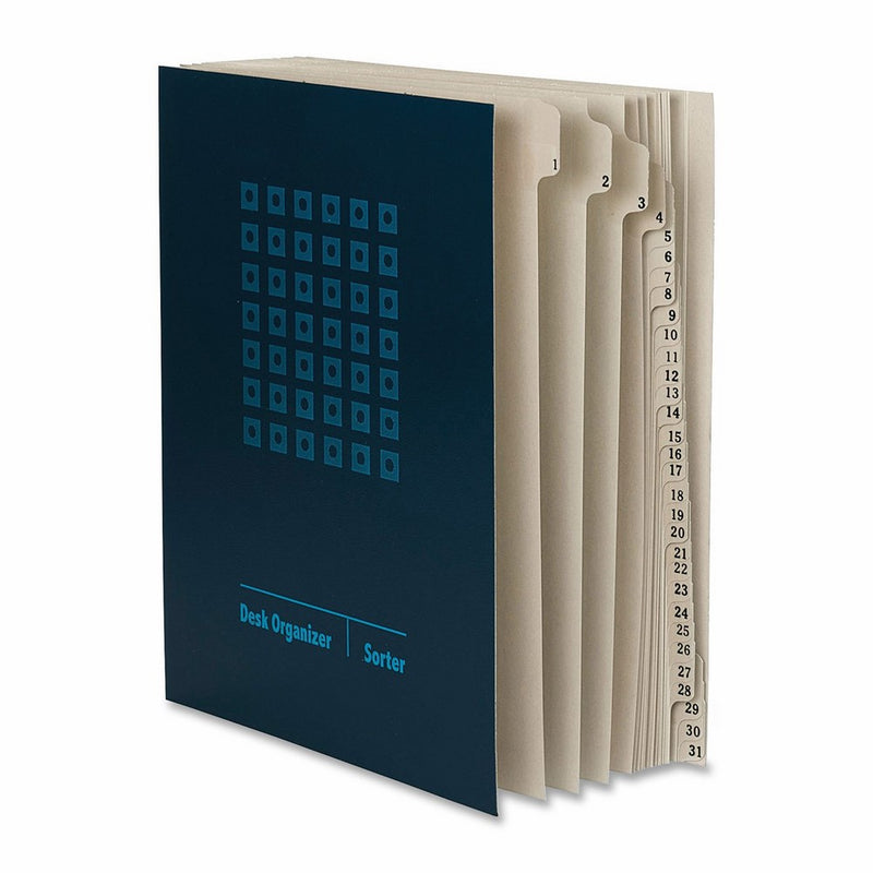 Smead Desk File/Sorter, Daily (1-31), 31 Dividers, Letter Size, Blue (89294)