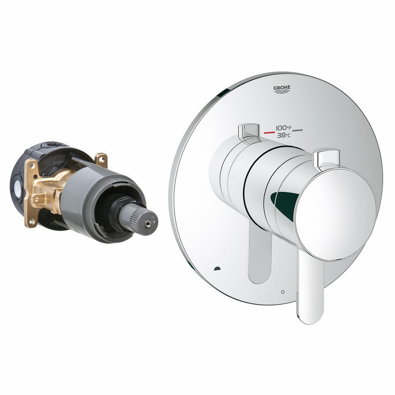Grohflex Cosmopolitan Dual Function Thermostatic Trim With Control Module