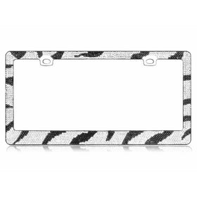 Valor LPF3EC029WBK License Plate Frame with Crystals