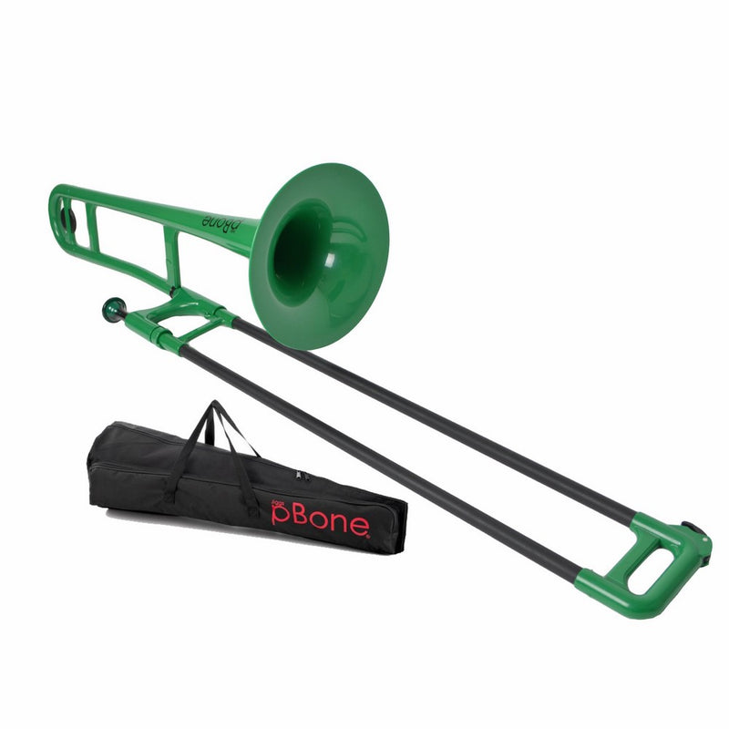 pBone PBONE1G Jiggs Plastic Trombone, Green