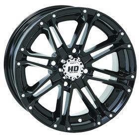 STI 4/156 STI HD3 Alloy Wheel 14x7 4.0  3.0 Gloss Black POLARIS