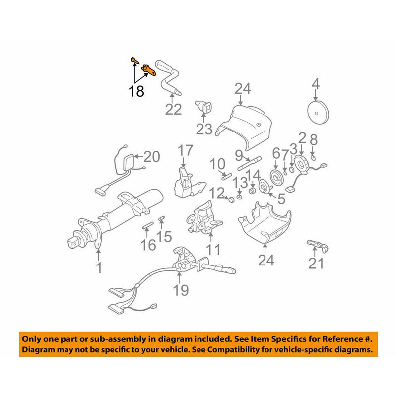 General Motors 15799769, Ignition Lock Cylinder