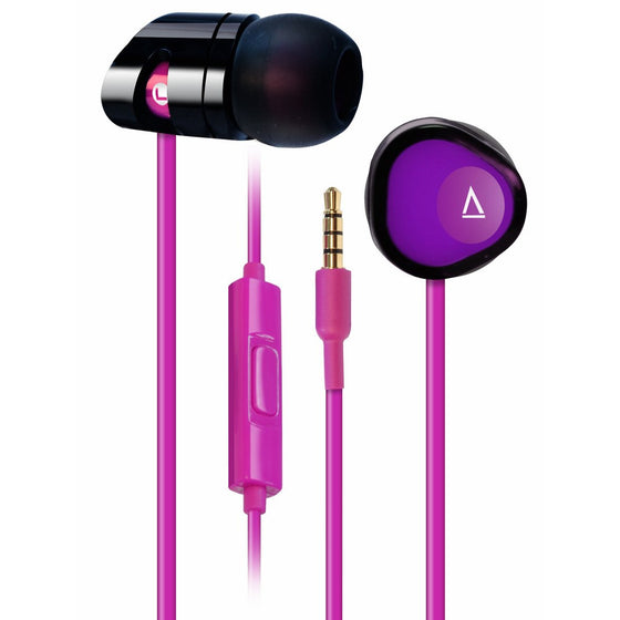 Creative MA-200 In-Ear Headphones with 8mm Driver and Universal Mic (Black/Purple)