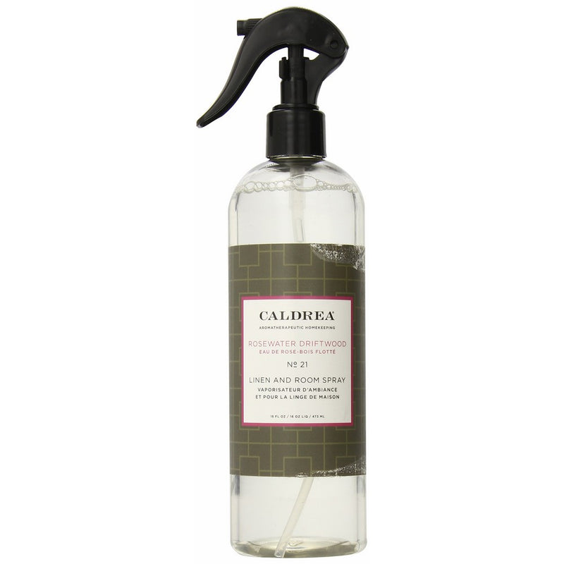 Caldrea Linen and Room Spray, Rosewater Driftwood, 16 Ounce