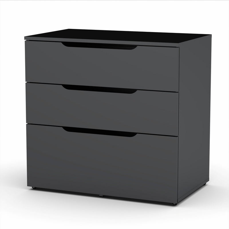 Next 3-Drawer Filing Cabinet 600306 from Nexera, Black