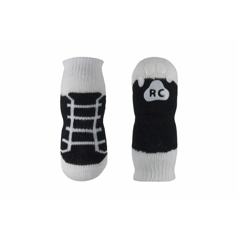 RC Pet Products PAWks Dog Socks, X-Small, Black Sneakers