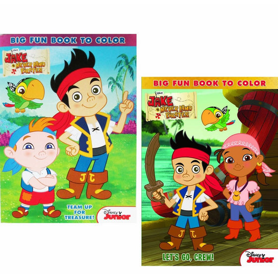 Disney Jake and the Neverland Pirates Coloring and Activity Book Set - (2 Books96 pgs each)