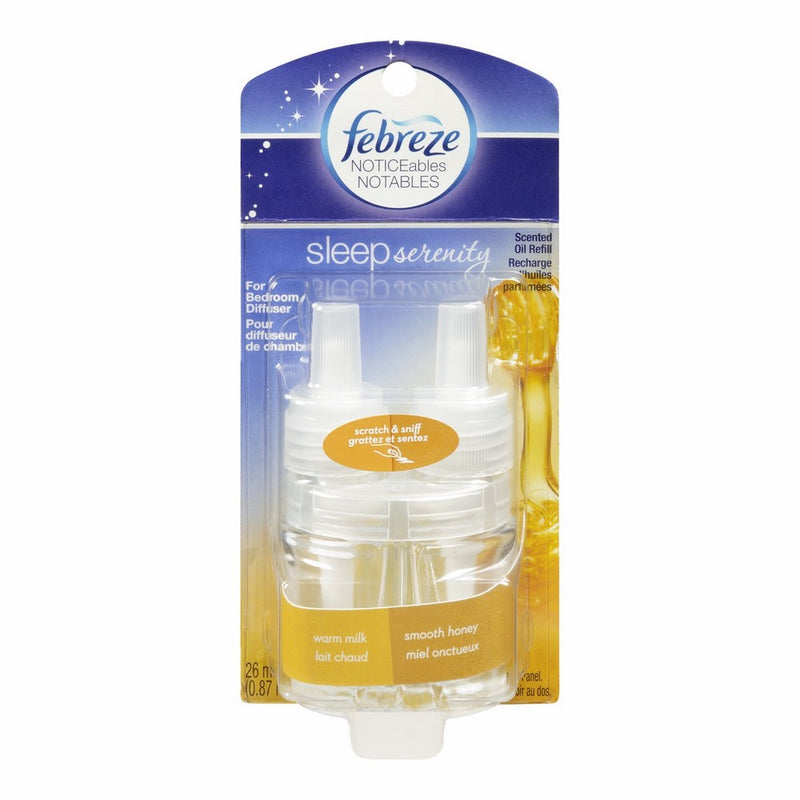 Febreze Noticeables Scented Oil Refill Sleep Serenity Warm Milk Smooth Honey