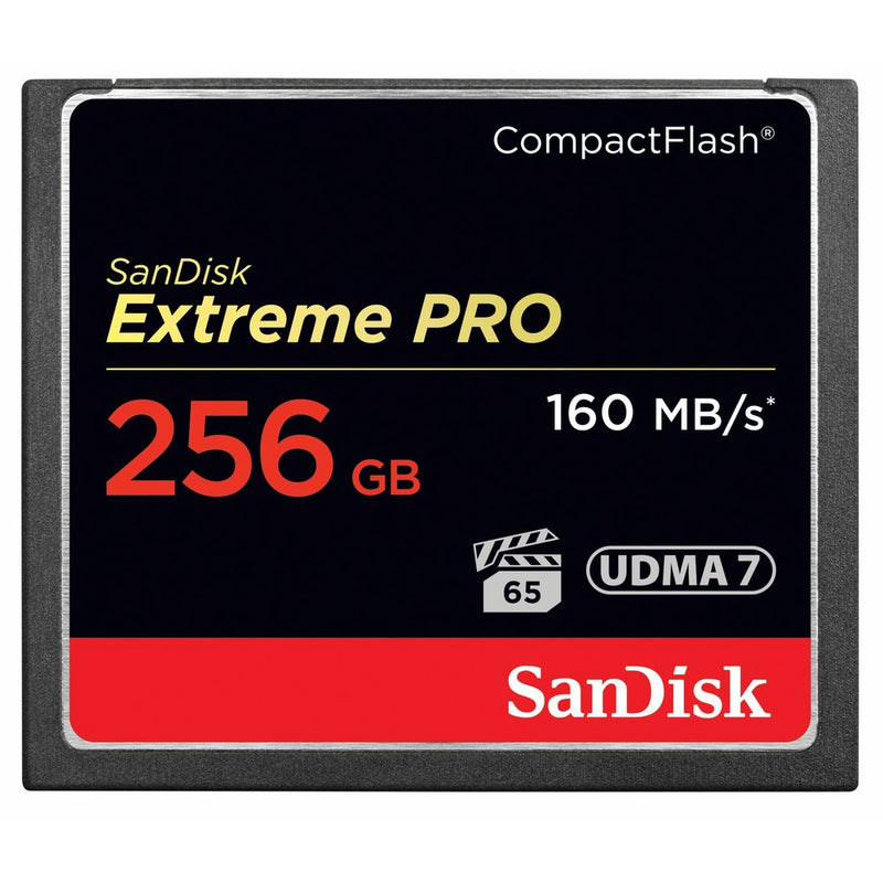 SanDisk Extreme PRO 256GB CompactFlash Memory Card UDMA 7 Speed Up To 160MB/s- SDCFXPS-256G-X46