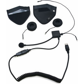 iMC Motorcom HS-H170P Speaker Pouch Half-Helmet Headset for 7 Pin Harley Davidson Audio Systems