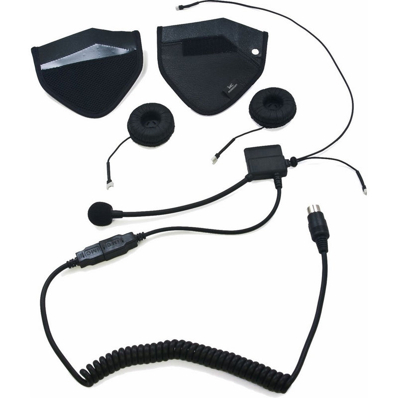 iMC Motorcom HS-H170P Speaker Pouch Half-Helmet Headset for 7 Pin Harley Davidson Audio Systems