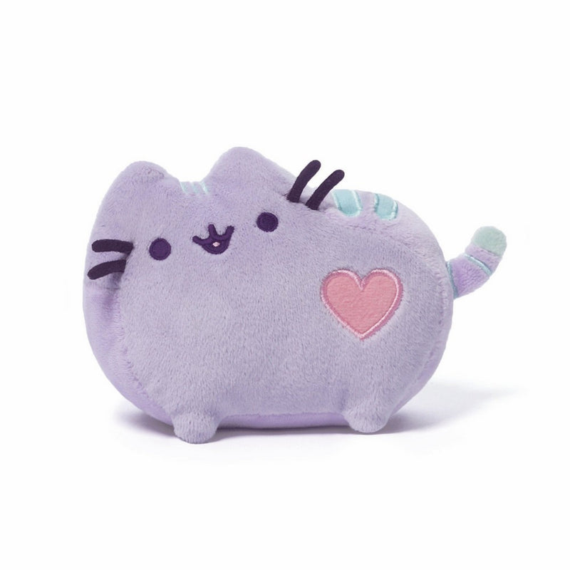 GUND Pusheen Heart Pastel Cat Plush Stuffed Animal, Purple, 6"