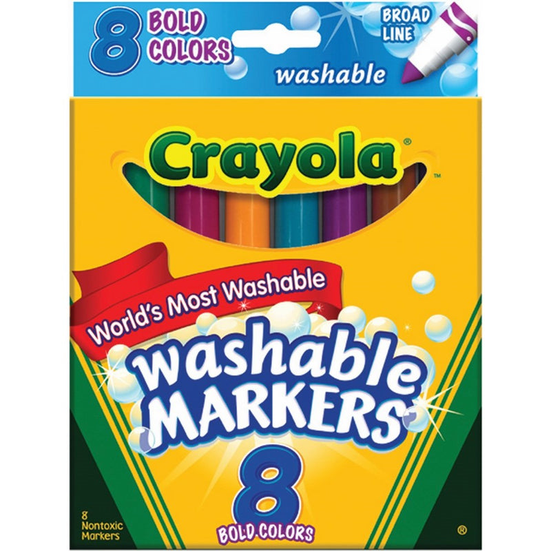 Crayola 8 Ct Bold Broad-Line Washable Markers