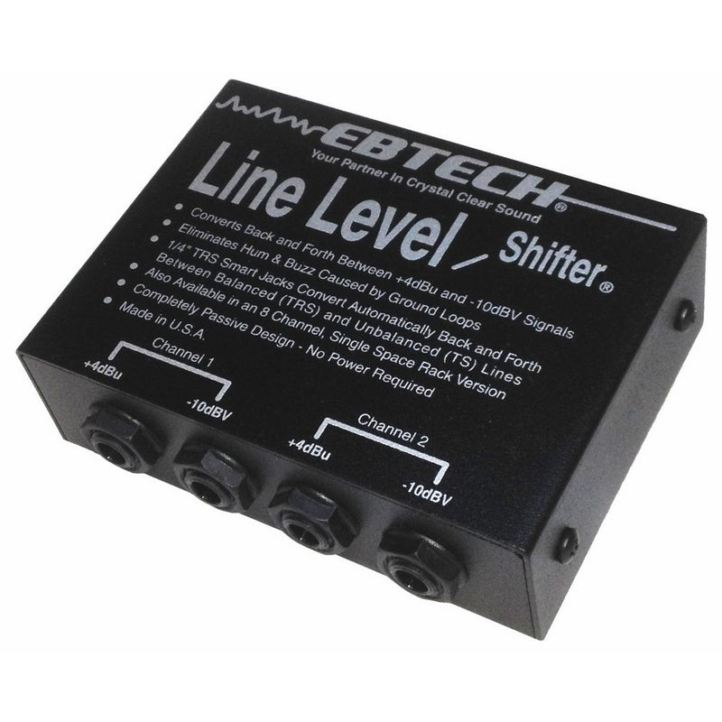Ebtech LLS-2 Line Level Shifter 2-Channel Box