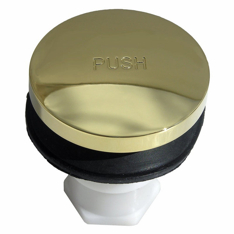 LASCO 03-4903PB Tip-Toe Style 3/8-Inch Thread Bathtub Drain Stopper, Polished Brass