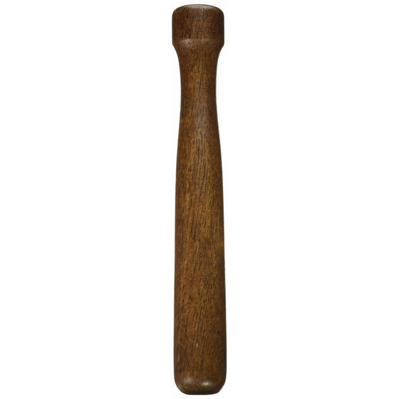 Winco Wooden Muddler, Lacquered Walnut