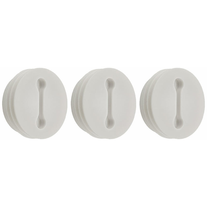 Hubbell-Bell 5269-6 Weatherproof Accessories with 1/2-Inch Carded Closure Plug, White