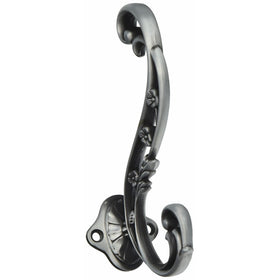 Hickory Hardware P2133-SPA 5-3/4-Inch Art Nouveau Hook, Satin Pewter Antique