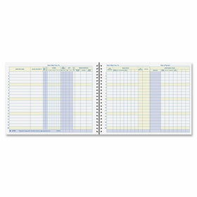 Adams Weekly Payroll Record, 20 Employee Capacity, Spiral Binding, 11 x 8.5 Inches, White, (AFR50)